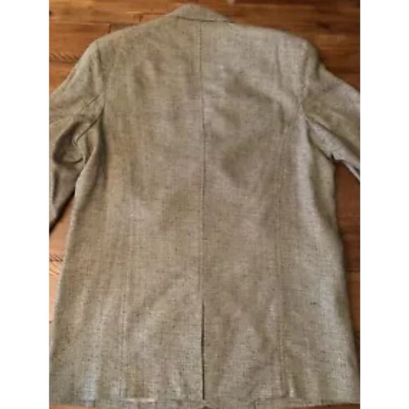 The Territory Ahead Silk Blazer Casual Or Dress Cost LARGE, LONG Tan Color SHARP - Picture 2 of 4